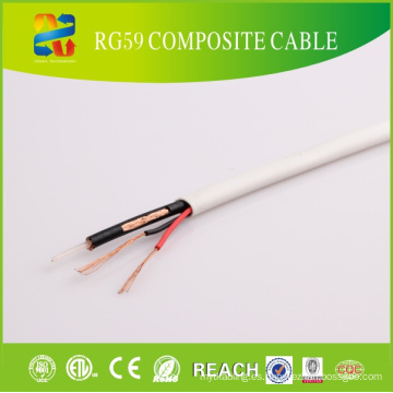 Hecho en cable de Siamese del CCTV Rg59 de la fábrica del cable de China